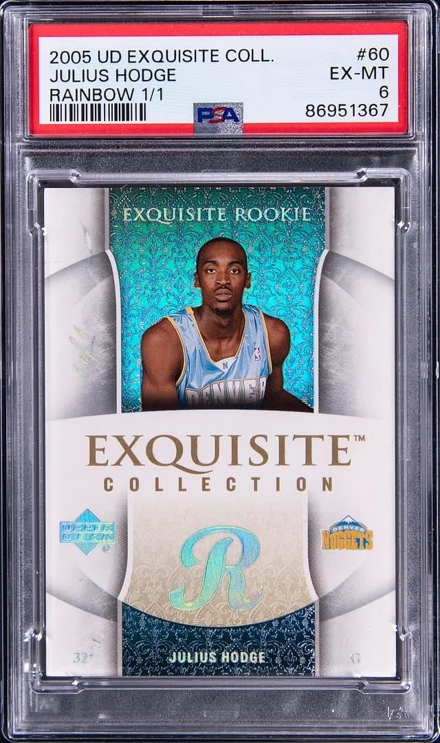 2005 Upper Deck Exquisite Collection Julius Hodge Rainbow #60 card image