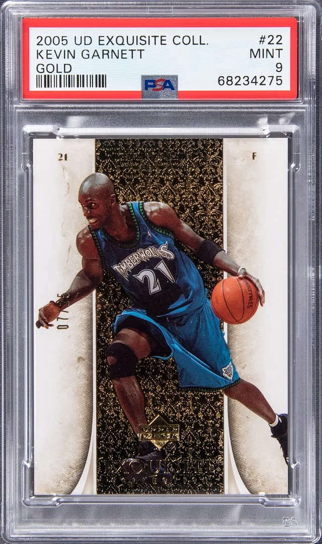 2005 Upper Deck Exquisite Collection Kevin Garnett GOLD #22 card image