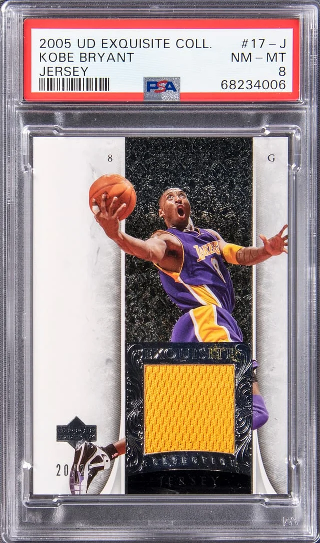 2005 Upper Deck Exquisite Collection Kobe Bryant Jersey #17-J card image