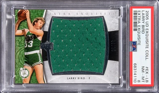 2005 Upper Deck Exquisite Collection Larry Bird Extra Exquisite #EX-LB card image