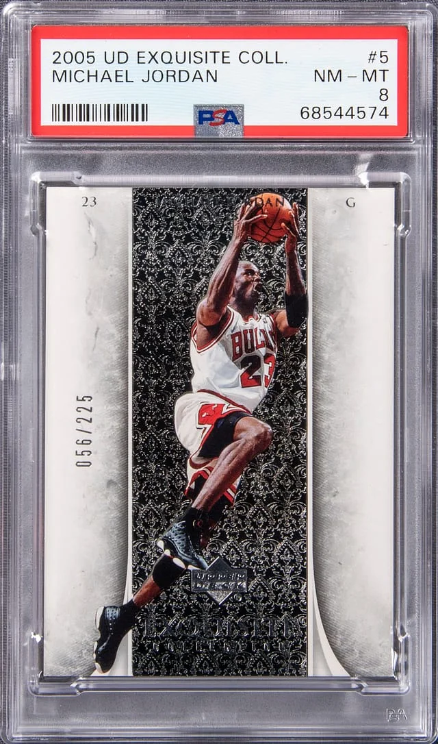 2005 Upper Deck Exquisite Collection Michael Jordan Gold #5 card image