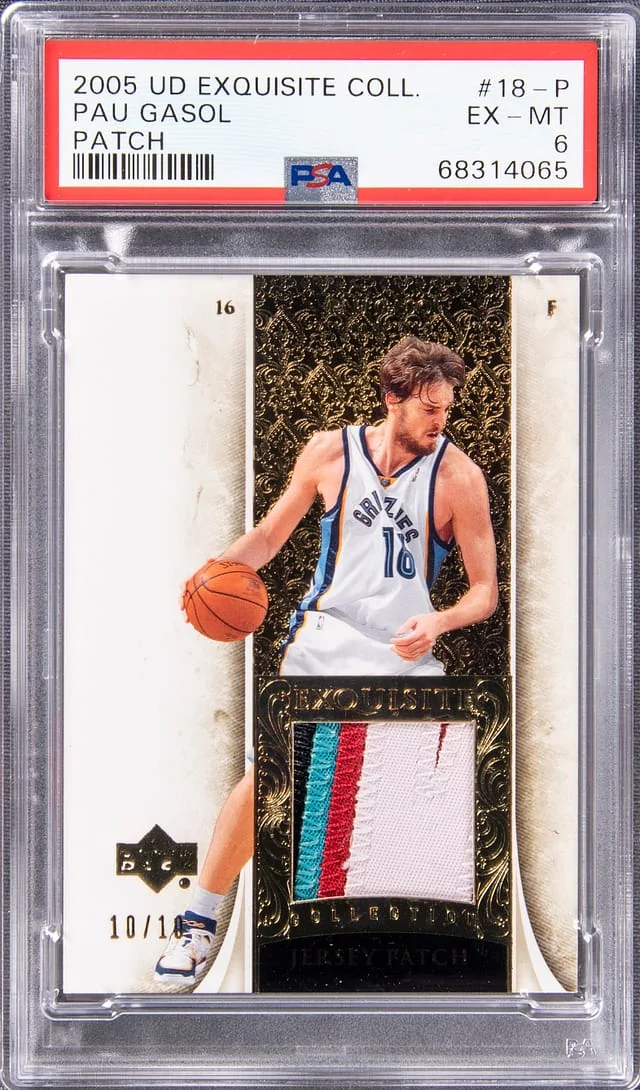 2005 Upper Deck Exquisite Collection Pau Gasol #18-P card image