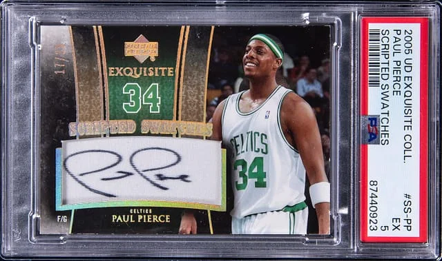 2005 Upper Deck Exquisite Collection Paul Pierce Scripted Swatches #SS-PP card image