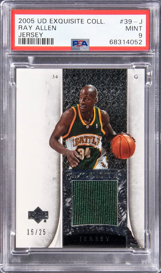 2005 Upper Deck Exquisite Collection Ray Allen #39-J card image