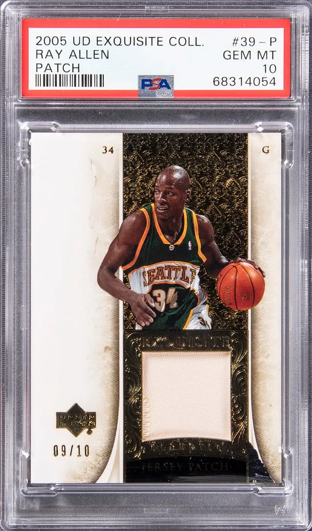 2005 Upper Deck Exquisite Collection Ray Allen #39-P card image