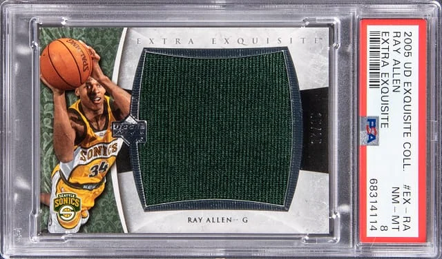 2005 Upper Deck Exquisite Collection Ray Allen Extra Exquisite #EX-RA card image