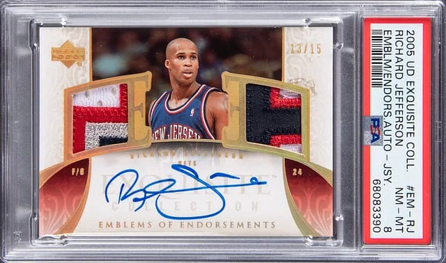 2005 Upper Deck Exquisite Collection Richard Jefferson Emblems Of Endorsements #EM-RJ card image