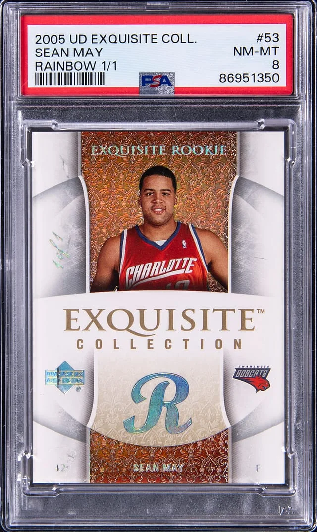 2005 Upper Deck Exquisite Collection Sean May Rainbow #53 card image