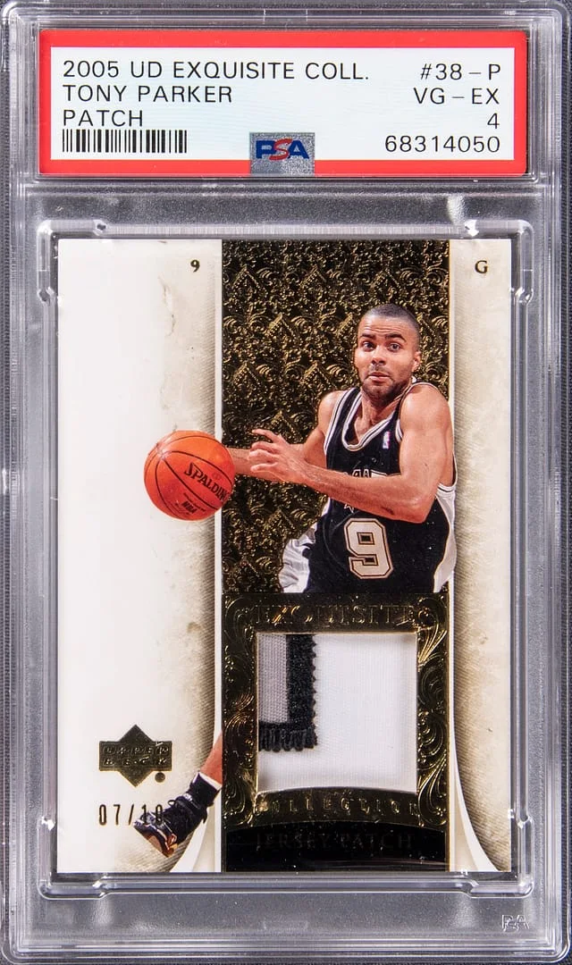2005 Upper Deck Exquisite Collection Tony Parker #38-P card image