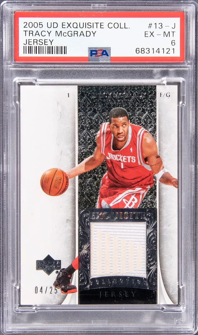 2005 Upper Deck Exquisite Collection Tracy McGrady Jersey #13-J card image