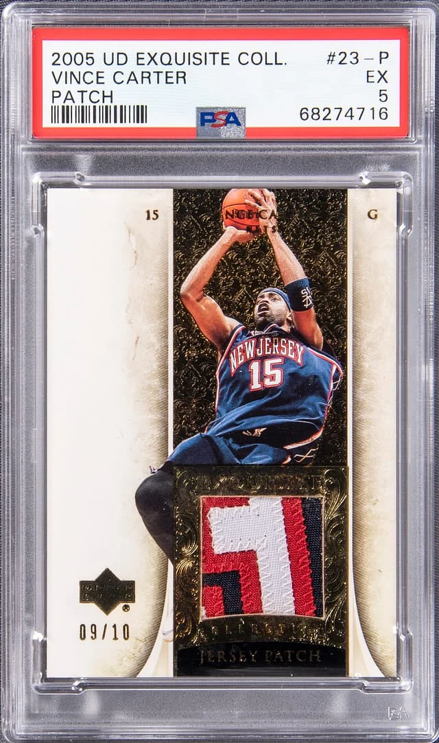 2005 Upper Deck Exquisite Collection Vince Carter #23-P card image