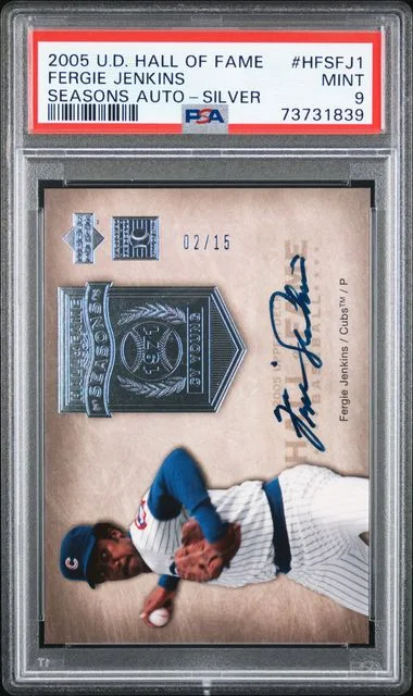 2005 Upper Deck Fergie Jenkins Hall Of Fame Seasons Autograph Silver #HFSFJ1 card image