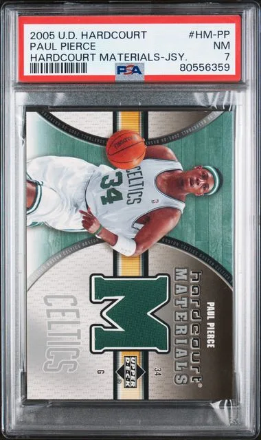 2005 Upper Deck Hardcourt Hardcourt Materials Hardcourt Materials-Jersey Hm-Pp Paul Pierce #no-number card image