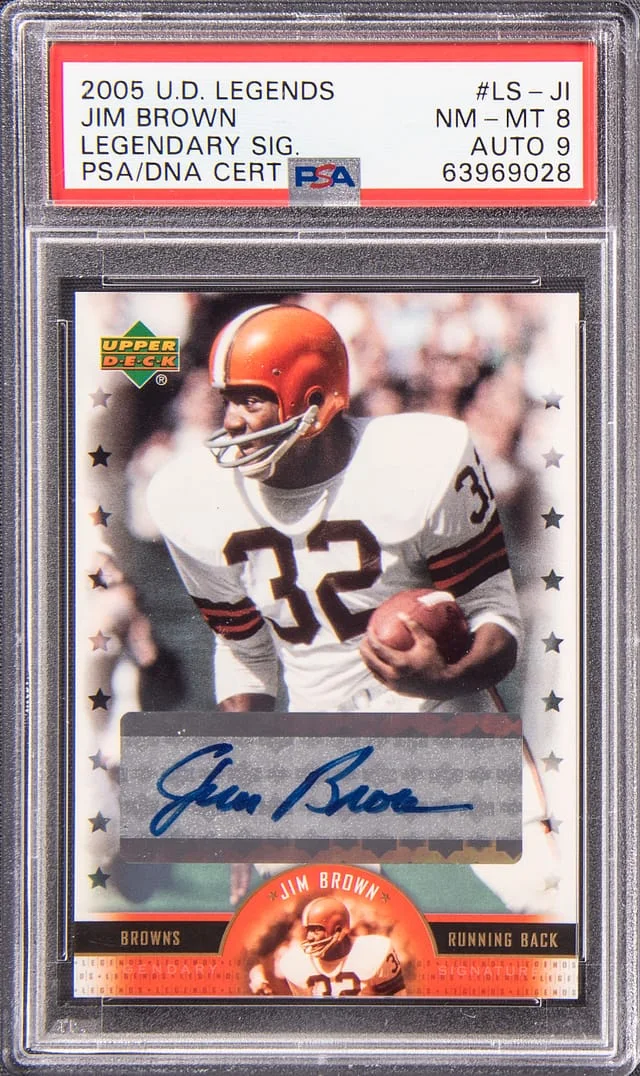 2005 Upper Deck Jim Brown #LS-JI card image