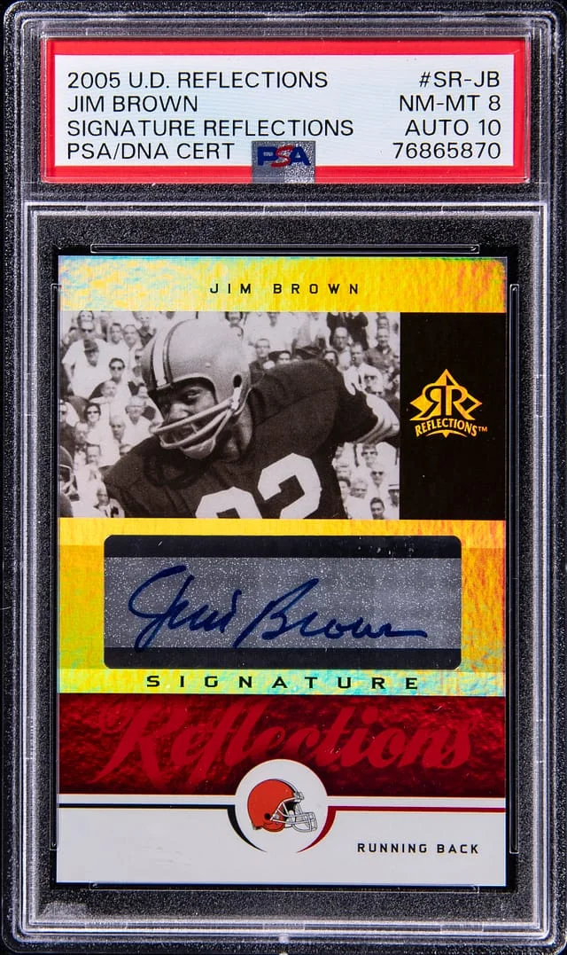 2005 Upper Deck Jim Brown Reflections Signature Reflections Signature Reflections #SR-JB card image