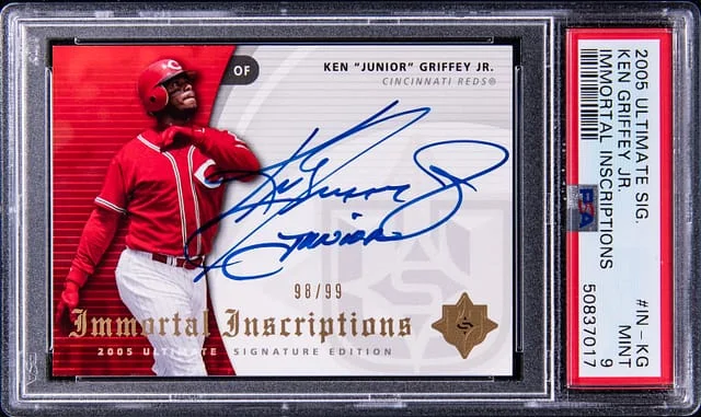 2005 Upper Deck Ken Griffey Jr. Ultimate Siganture Immortal Inscriptions #IN-KG card image