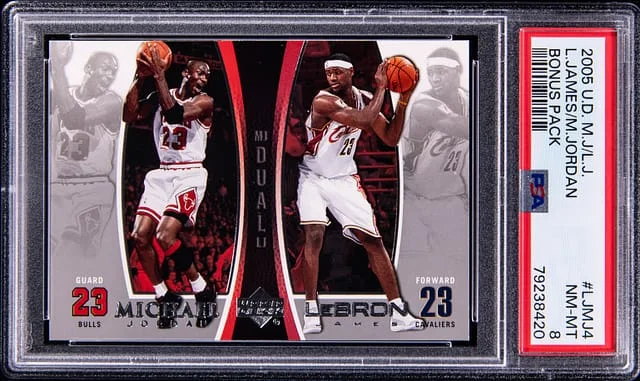 2005 Upper Deck Lebron James/Michael Jordan Mj/Lj Bonus Pack #LJMJ4 card image