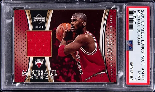 2005 Upper Deck Michael Jordan Mj/Lj Bonus Pack- Jersey Jersey Mjj5 #MJJ5 card image