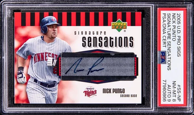 2005 Upper Deck Nick Punto Pro Sigs Signature Sensations Signature Sensations #SS-NP card image