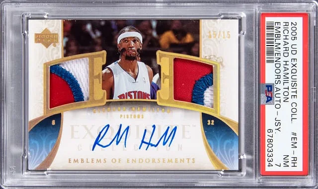 2005 Upper Deck Richard Hamilton Exquisite Emblems Of Endorsements #EM-RH card image