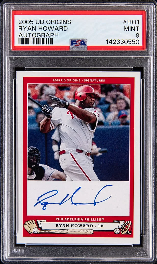 2005 Upper Deck Ryan Howard Origins Autograph #HO1 card image