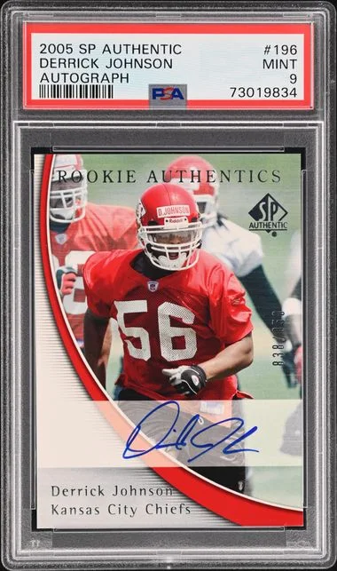 2005 Upper Deck SP Authentic Derrick Johnson Autograph #196 card image