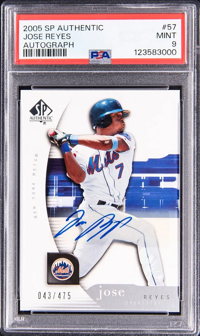 2005 Upper Deck SP Authentic Jose Reyes Autograph #57 card image