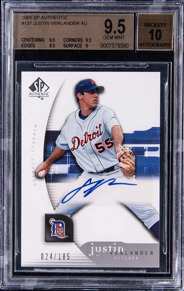 2005 Upper Deck SP Authentic Justin Verlander Autograph #137 card image