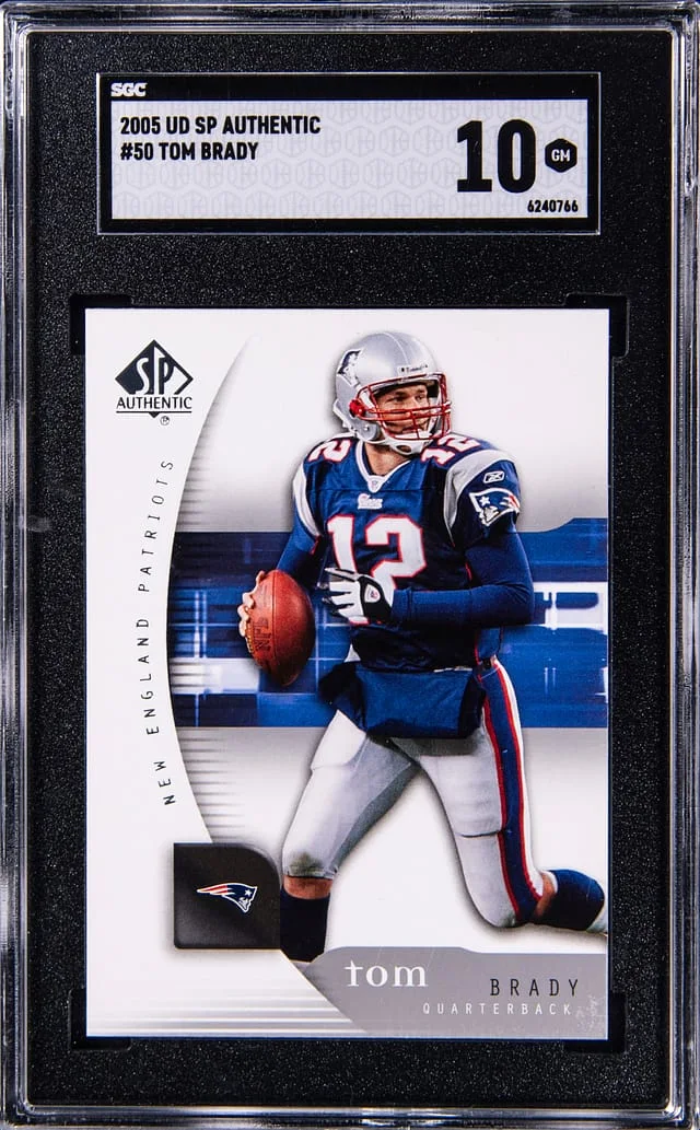 2005 Upper Deck SP Authentic Tom Brady #50 card image