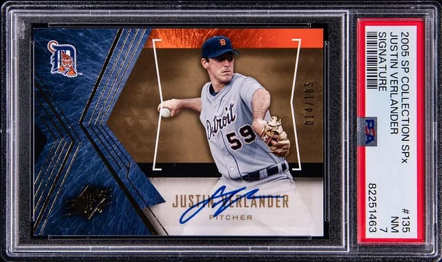 2005 Upper Deck SP Justin Verlander Collection SPx Signature #135 card image