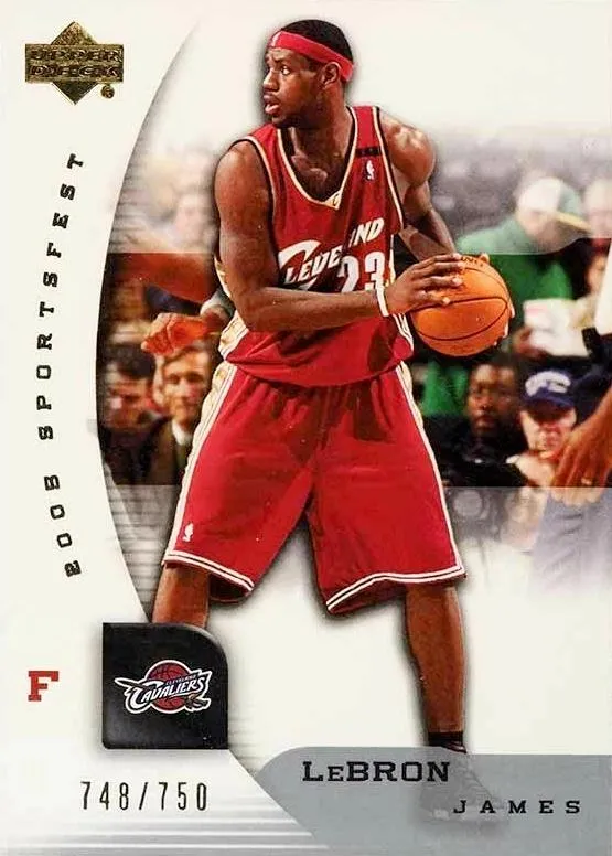2005 Upper Deck SportsFest Lebron James #NBA1 card image