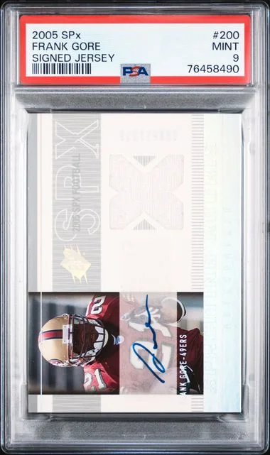 2005 Upper Deck SPx Frank Gore Signed Jersey #200 card image
