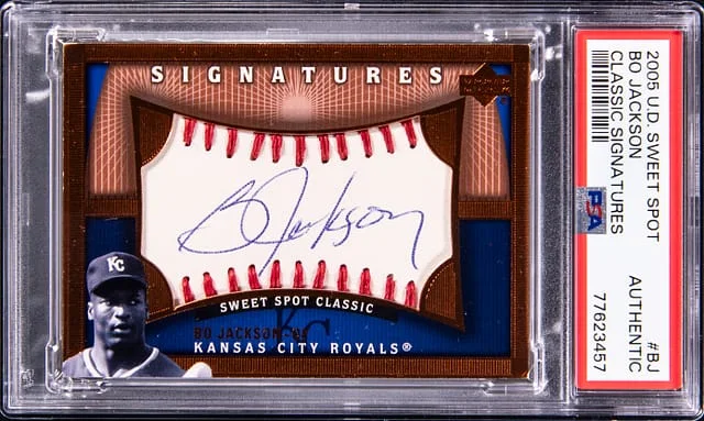 2005 Upper Deck Sweet Spot Classic Bo Jackson Signatures #BJ card image