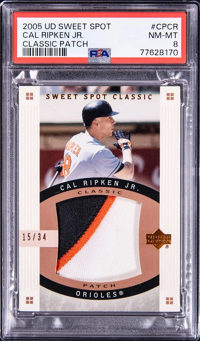 2005 Upper Deck Sweet Spot Classic Cal Ripken Jr. Patch #CP-CR card image