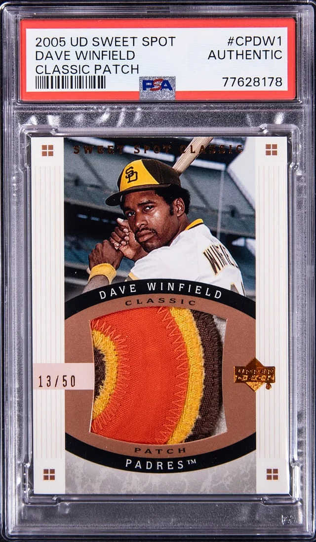 2005 Upper Deck Sweet Spot Classic Dave Winfield Patch #CP-DW1 card image