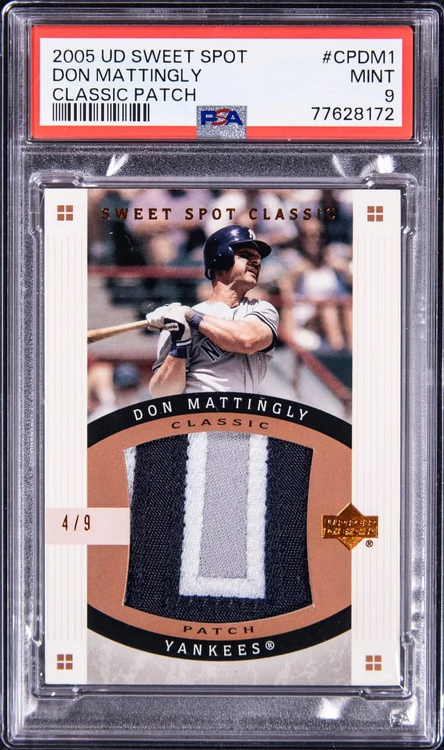 2005 Upper Deck Sweet Spot Classic Don Mattingly Patch #CP-DM1 card image