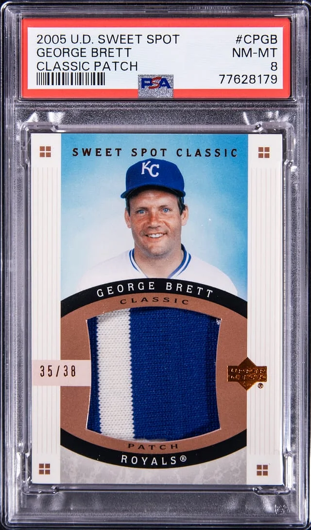 2005 Upper Deck Sweet Spot Classic George Brett Patch #CP-GB card image