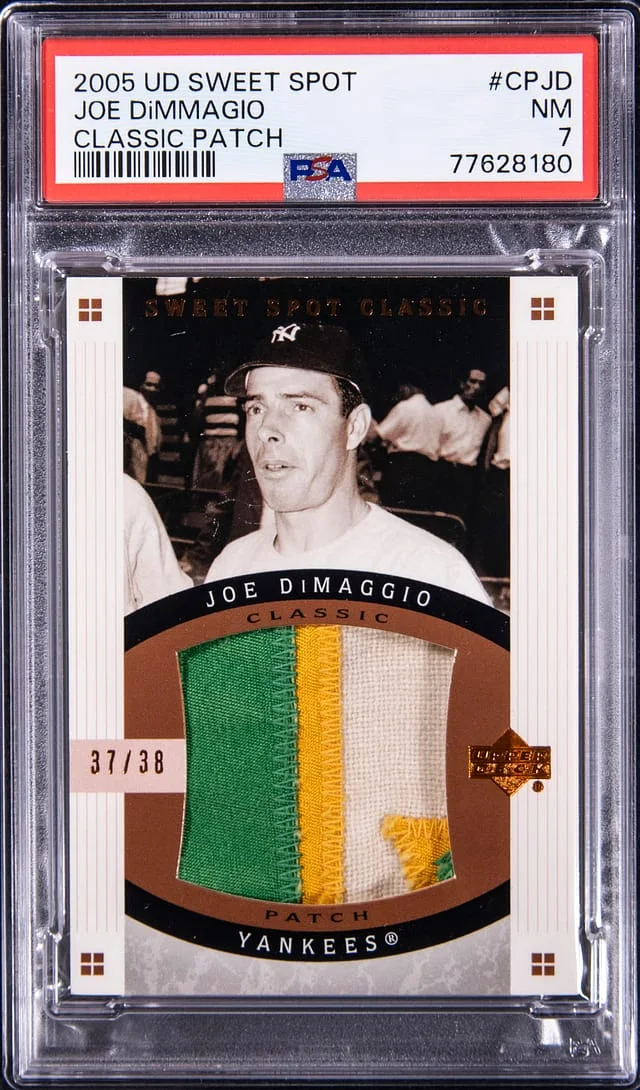 2005 Upper Deck Sweet Spot Classic Joe DiMaggio Patch #CP-JD card image