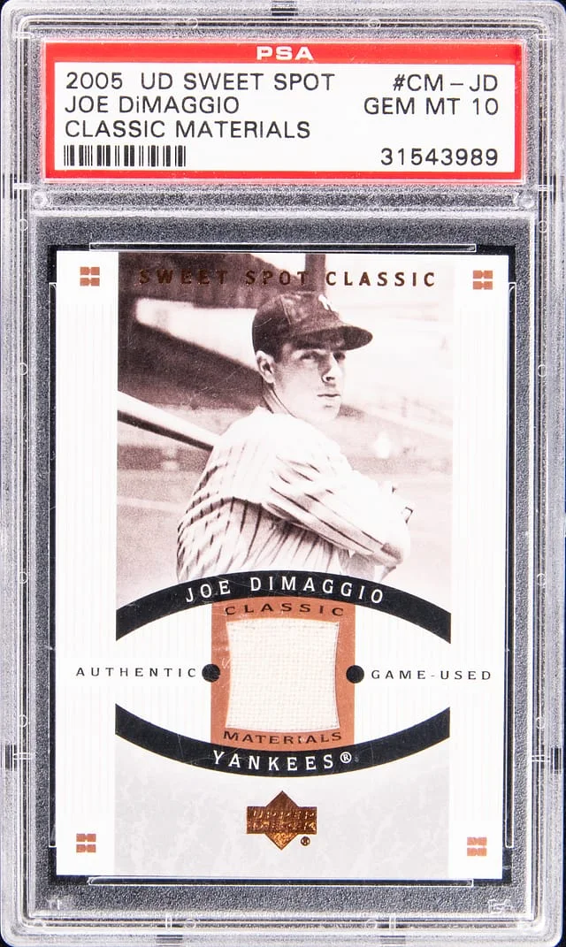 2005 Upper Deck Sweet Spot Classic Joe DiMaggio Signatures #JD card image