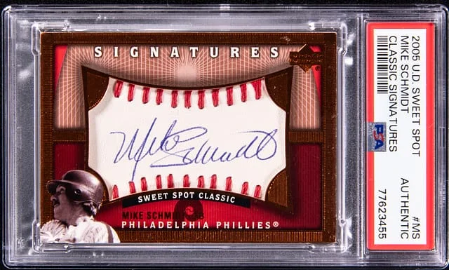 2005 Upper Deck Sweet Spot Classic Mike Schmidt Signatures #MS card image