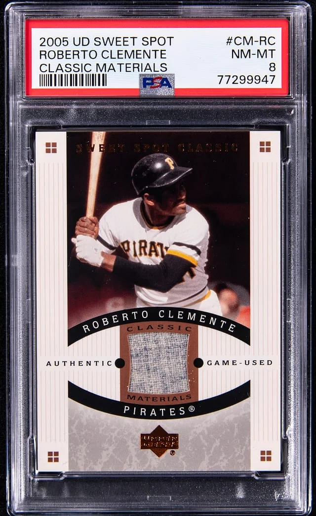 2005 Upper Deck Sweet Spot Classic Roberto Clemente Game-Used Materials #CM- card image
