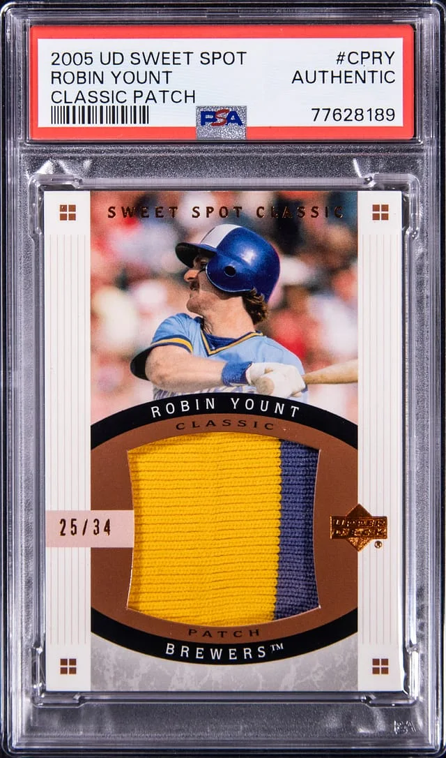 2005 Upper Deck Sweet Spot Classic Robin Yount Patch #CP-RY card image