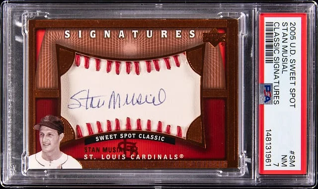 2005 Upper Deck Sweet Spot Classic Stan Musial Signatures #SM card image