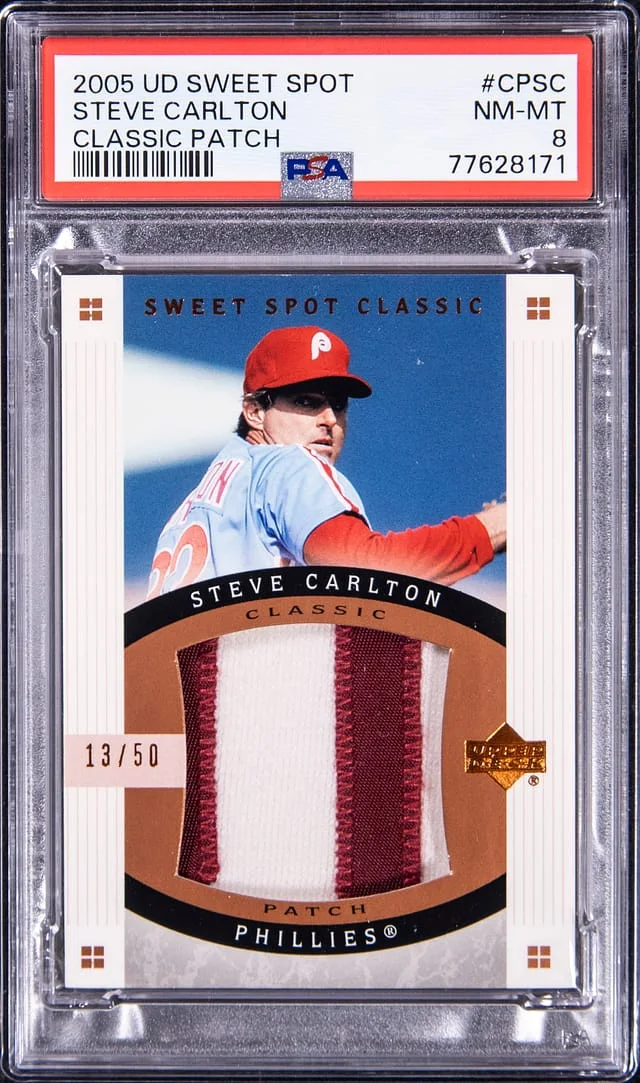 2005 Upper Deck Sweet Spot Classic Steve Carlton Patch #CP-SC card image