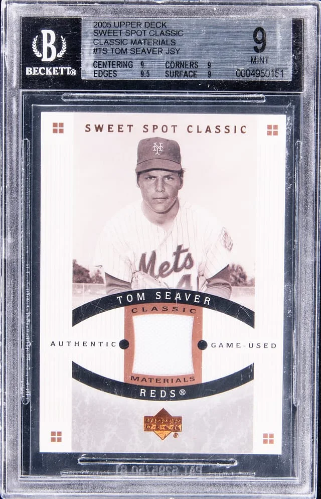 2005 Upper Deck Sweet Spot Classic Tom Seaver Materials #TS card image