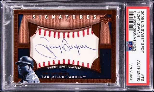 2005 Upper Deck Sweet Spot Classic Tony Gwynn Signatures #TG card image