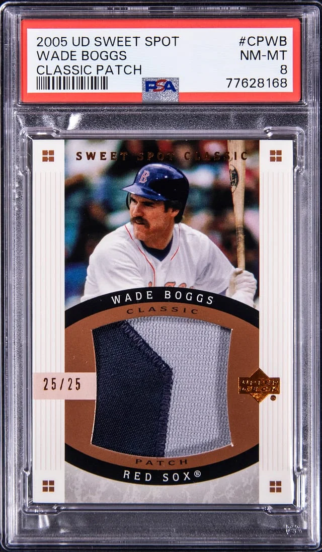 2005 Upper Deck Sweet Spot Classic Wade Boggs Patch #CP-WB card image