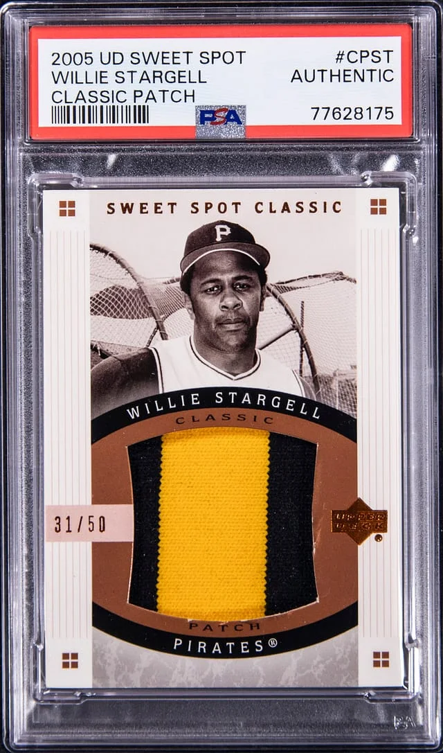 2005 Upper Deck Sweet Spot Classic Willie Stargell Patch #CP-ST card image