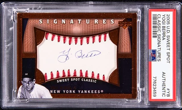 2005 Upper Deck Sweet Spot Classic Yogi Berra Signatures #YB card image