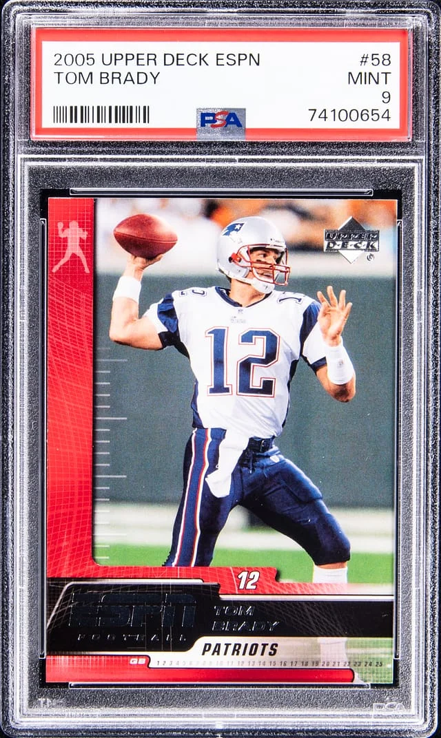 2005 Upper Deck Tom Brady ESPN #58 card image